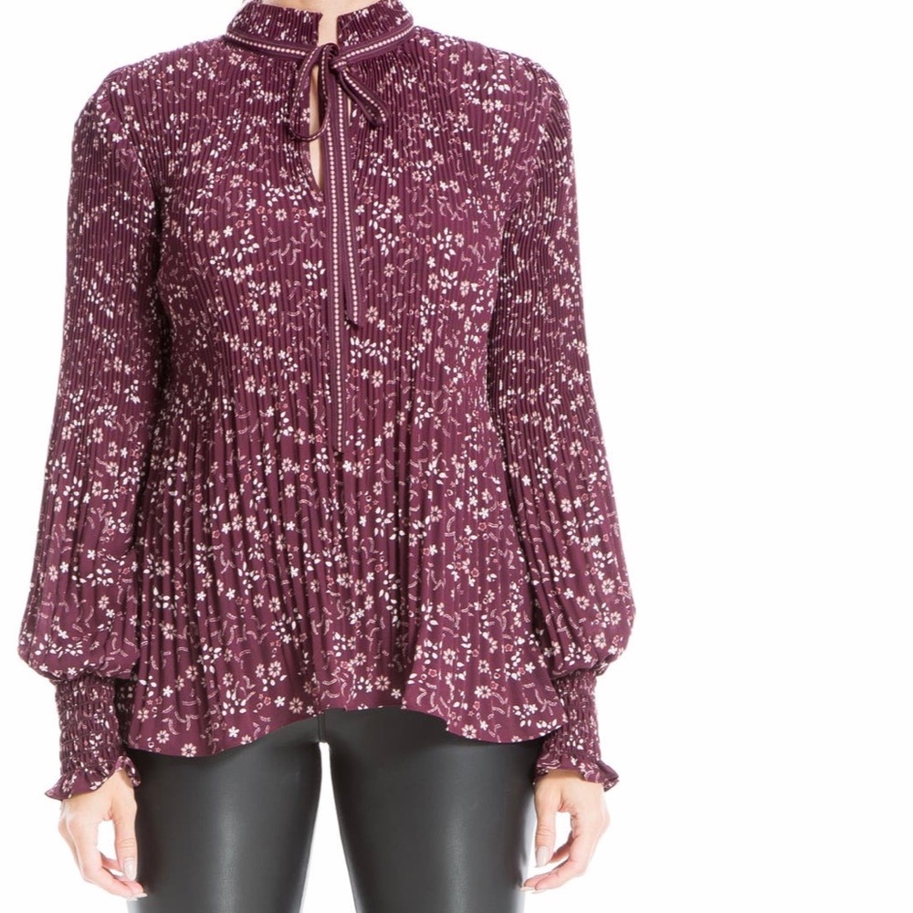New Women’s Max Studio Floral Blouse Tunic Top